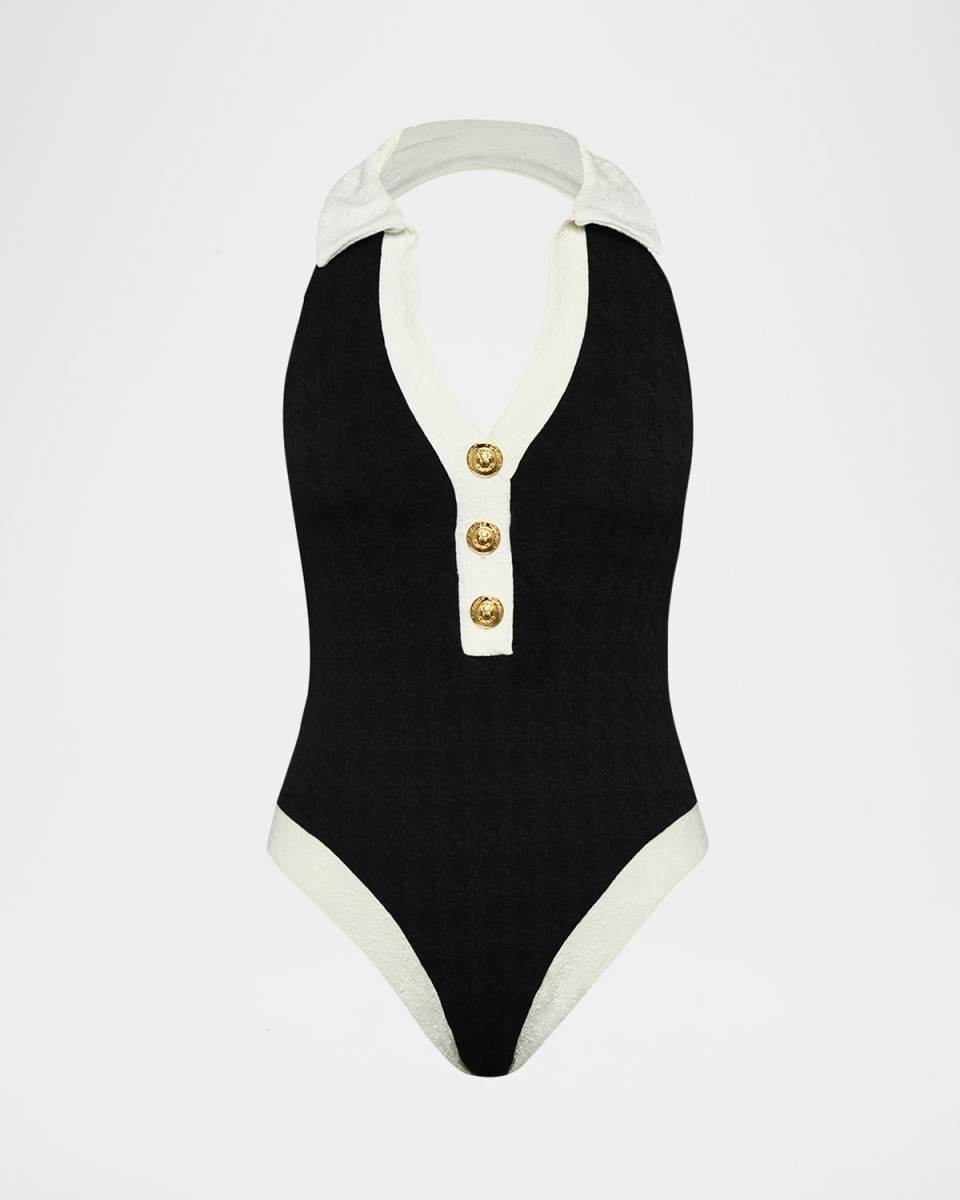 Natalya Collared One-Piece Swimsuit